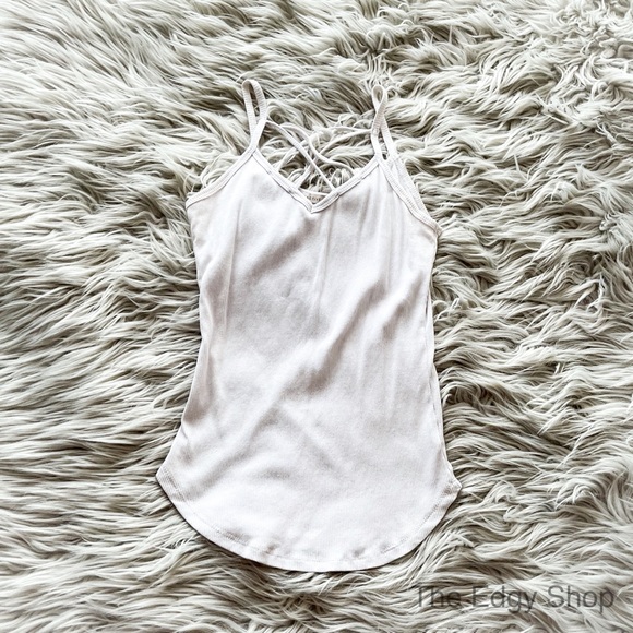 Bella Edge | Quinn Ribbed Double Strappy Tank Top - Picture 6 of 11